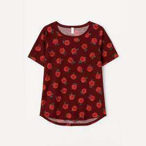 Lularoe floral burgundy top